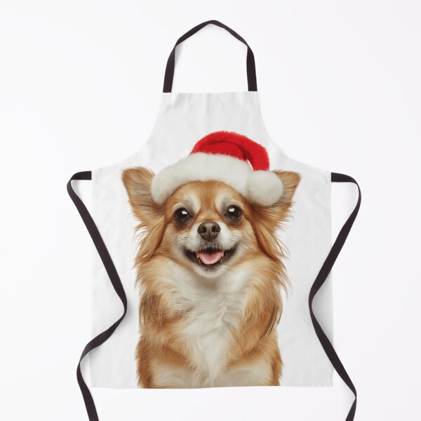 Item preview, Cute Russian Toy dog Christmas Art — Russian Toy dog Wearing Santa Hat designed and sold by LazyOwlStore.