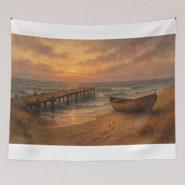 Item preview, The Old Pier – An Autumn Shoreline Memory | GGSTCraft designed and sold by ggstcraft.