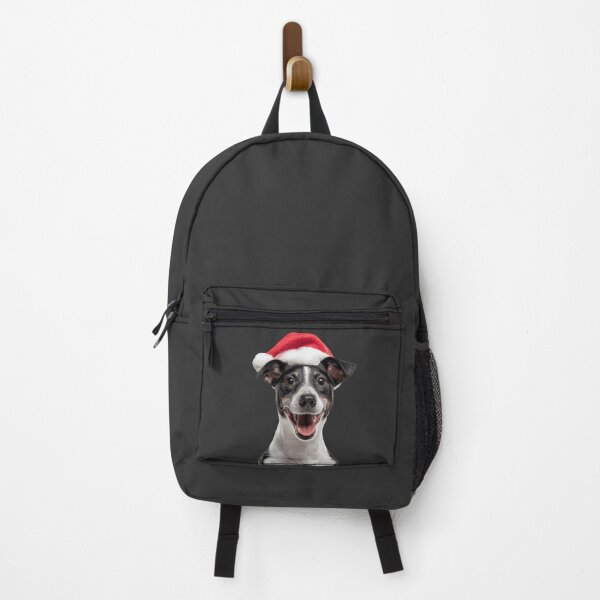 Item preview, Cute Smooth Fox Terrier Christmas Art — Foxie dog Wearing Santa Hat designed and sold by LazyOwlStore.