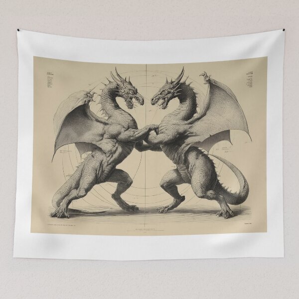 Item preview, TWO DRAGONS FIGHTING  - the code,page 35 designed and sold by lautir.