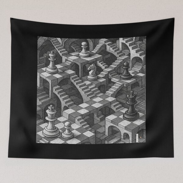 Item preview, Impossible Game — Where the Pieces Climb designed and sold by PawnShiftGoods.