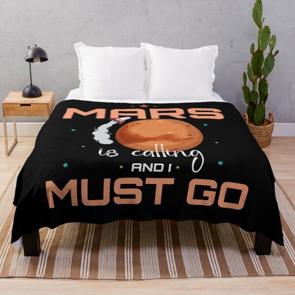 Item preview, Mars Is Calling and I Must Go Fun Space Theme designed and sold by Jcat7.