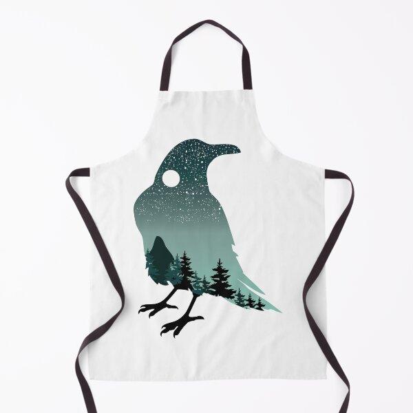 Item preview, Galaxy Raven Starry Night Bird designed and sold by MagnoliaLake.