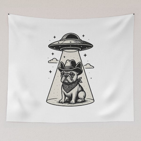 Item preview, Space Cowboy Bulldog designed and sold by bisha.