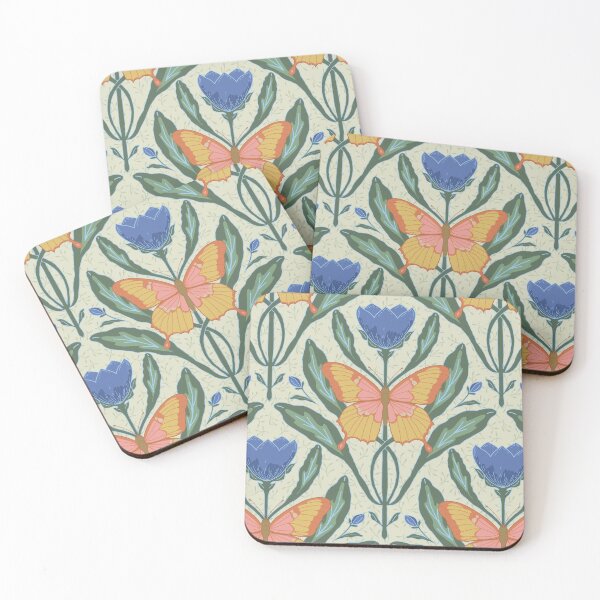 Item preview, Boho butterfly floral pattern  designed and sold by Ilikeiwantilove.