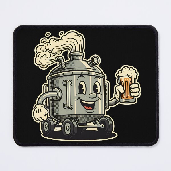 Item preview, Funny Beer Brewing Tank – Retro Cartoon Brewery designed and sold by Imaginationbeyond.