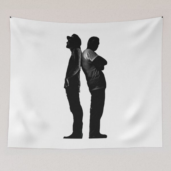 Item preview, BEST FRIEND BROS SILHOUETTE designed and sold by WHITE FLAME PRINTS.