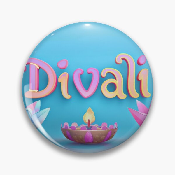 Item preview, Diwali candles in lotus shaped holders on blue background, Diwali celebration concept, AI Generated designed and sold by dvoevnore.