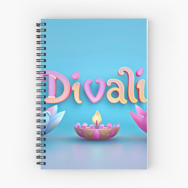 Item preview, Diwali candles in lotus shaped holders on blue background, Diwali celebration concept, AI Generated designed and sold by dvoevnore.