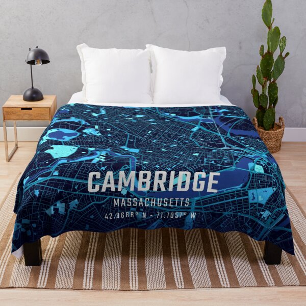 Item preview, Cambridge Massachusetts Midnight City Map designed and sold by HomeLivingCo.