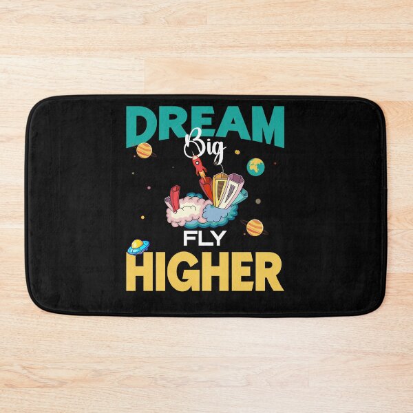 Item preview, Dream Big Fly Higher Cute Space Theme designed and sold by Jcat7.