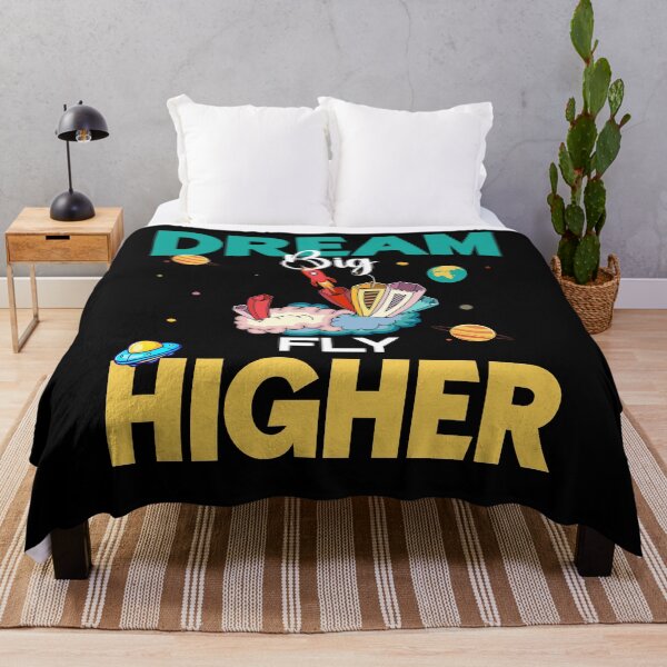 Item preview, Dream Big Fly Higher Cute Space Theme designed and sold by Jcat7.