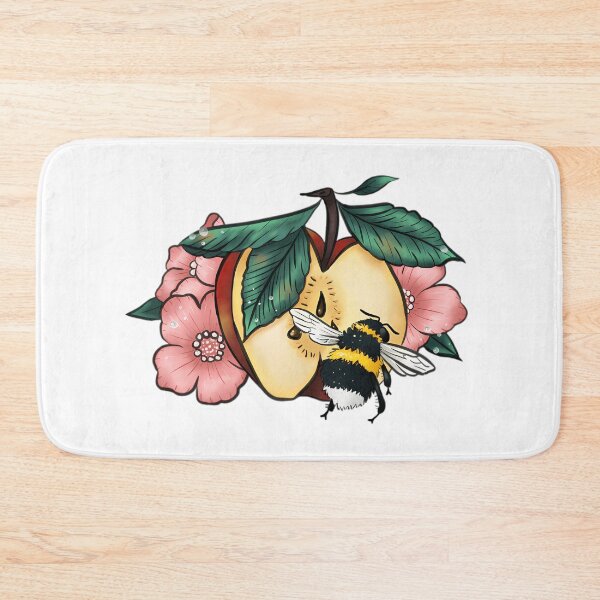 Item preview, Title: Apple Blossom and Bumblebee – Nature Harmony Illustration designed and sold by WebTucker.