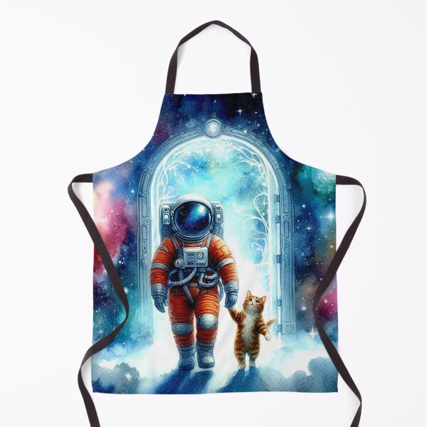 Item preview, "Cosmic Companions: Astronaut and Cat Portal Adventure" designed and sold by Dogandesighn.
