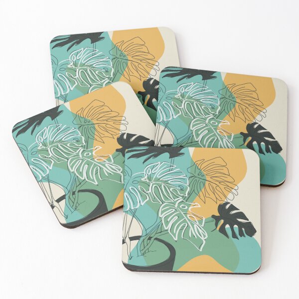 Item preview, Monstera pot block colours designed and sold by MaikatokDesigns.