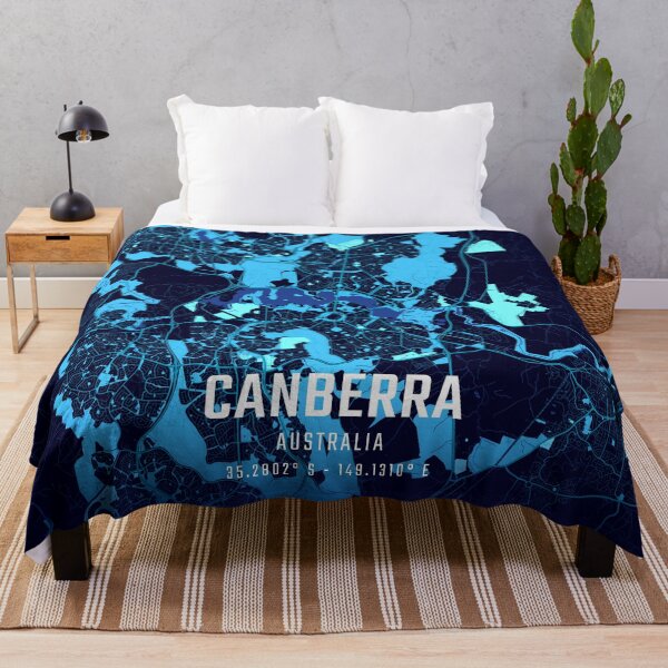 Item preview, Canberra Midnight City Map designed and sold by HomeLivingCo.