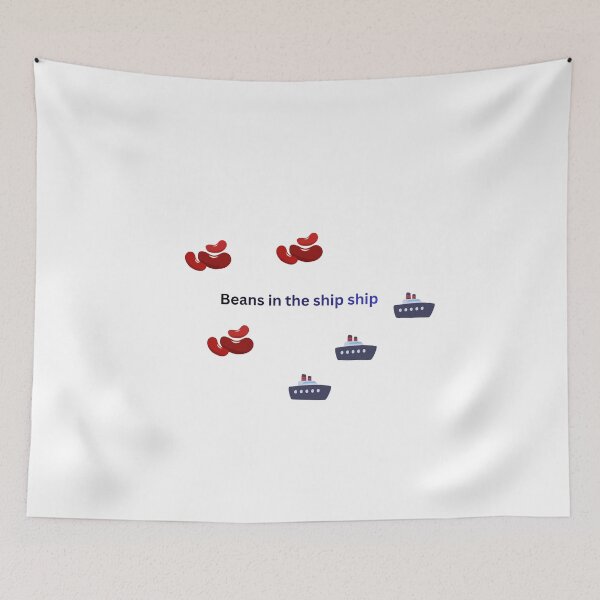 Item preview, Beans in the Ship Ship  designed and sold by Artandthingsj.
