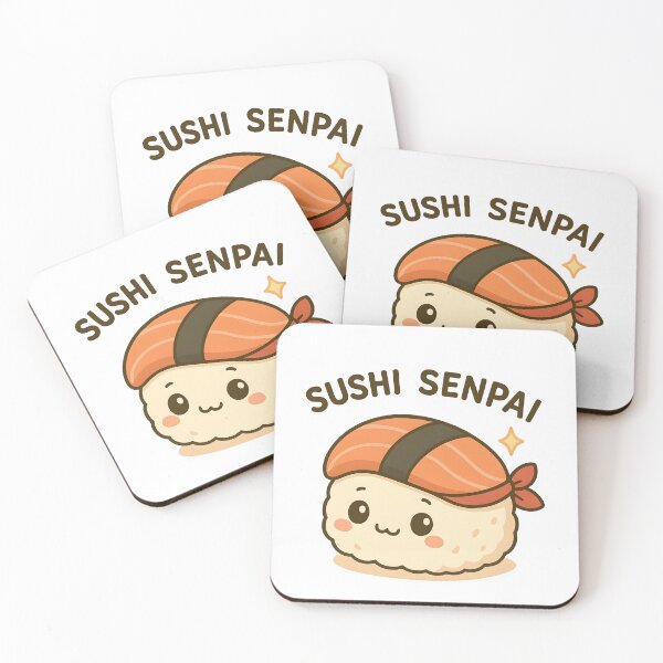 Item preview, Kawaii Sushi Senpai – Cute Japanese Anime Sushi Lover Design designed and sold by OsasChild.