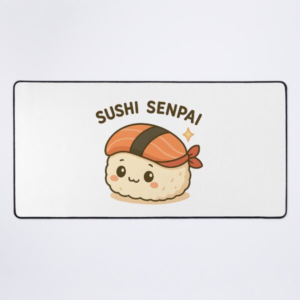 Item preview, Kawaii Sushi Senpai – Cute Japanese Anime Sushi Lover Design designed and sold by OsasChild.