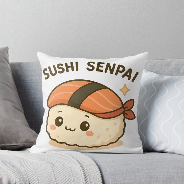 Item preview, Kawaii Sushi Senpai – Cute Japanese Anime Sushi Lover Design designed and sold by OsasChild.