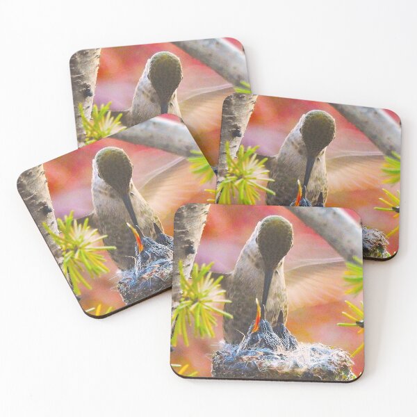 Item preview, Hummingbird Feeding Her Chicks designed and sold by Wonders Of Paradise.