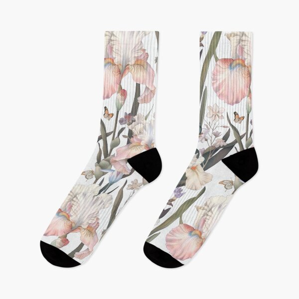 Item preview, Multicolored Irises. White background designed and sold by Alex  Blud.