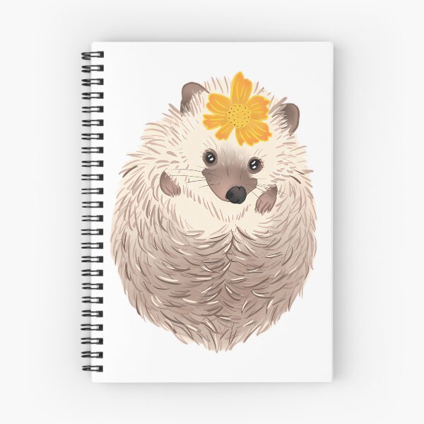 Item preview, Lindo erizo con flor amarilla – Ilustración de un amigo del bosque designed and sold by WebTucker.