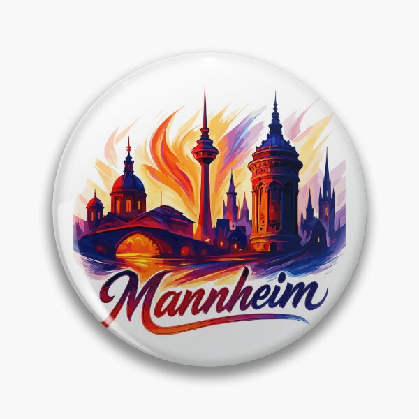 Item preview, Mannheim city skyline magnificent Mannem Monnem gift designed and sold by Pineapple-Tree.