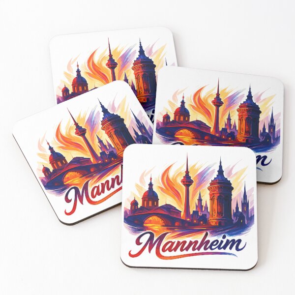 Item preview, Mannheim city skyline magnificent Mannem Monnem gift designed and sold by Pineapple-Tree.