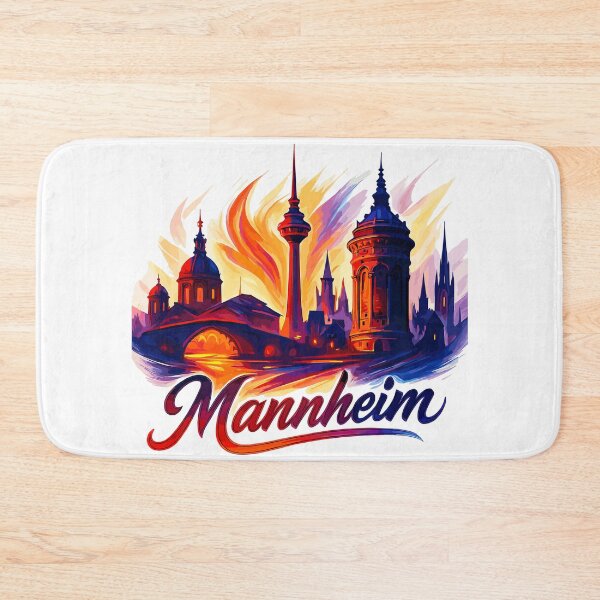Item preview, Mannheim city skyline magnificent Mannem Monnem gift designed and sold by Pineapple-Tree.