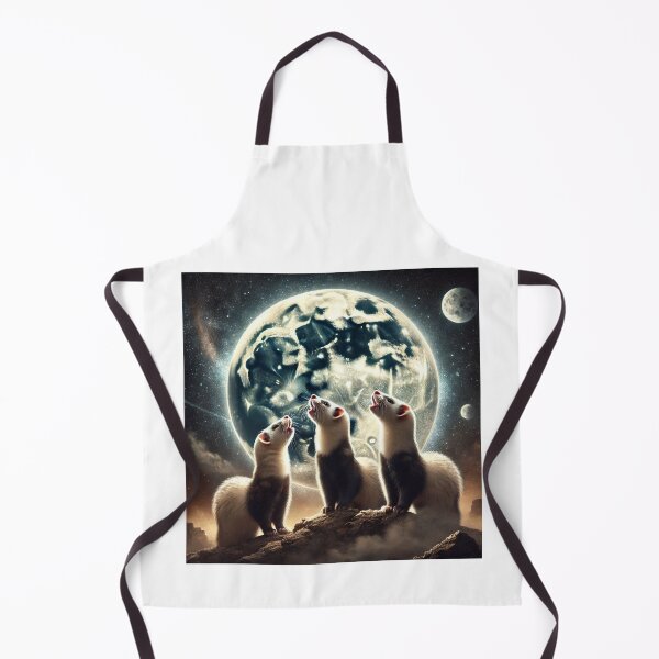 Item preview, Ferrets Howling At The Moon Funny Space Design designed and sold by Jcat7.