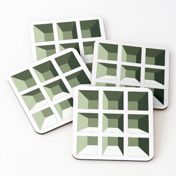 Item preview, Green Geometric Art Values designed and sold by Lillilia.