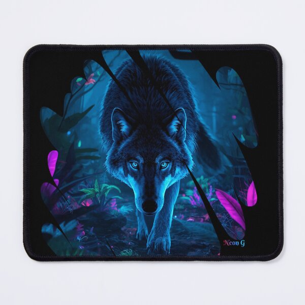 Item preview, Wolf prowling a neon jungle in Augmented reality 1 designed and sold by Neon G.