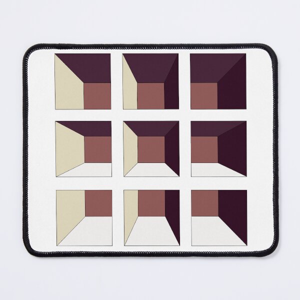 Item preview, Salmon purple Geometric Art Values designed and sold by Lillilia.