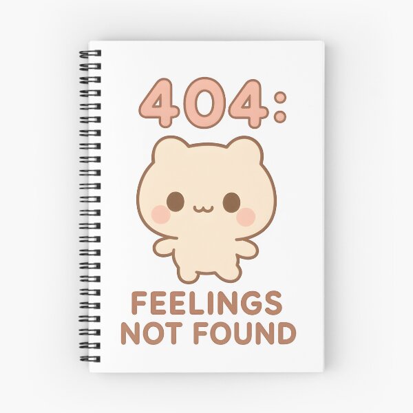 Item preview, Kawaii 404 Feelings Not Found – Cute Pastel Tech Error Design designed and sold by OsasChild.