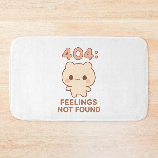 Item preview, Kawaii 404 Feelings Not Found – Cute Pastel Tech Error Design designed and sold by OsasChild.