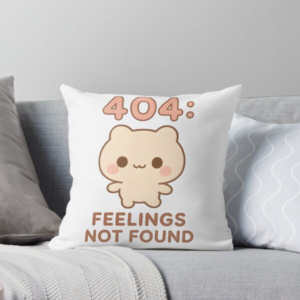 Item preview, Kawaii 404 Feelings Not Found – Cute Pastel Tech Error Design designed and sold by OsasChild.