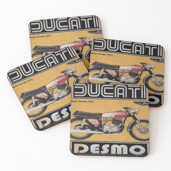 Item preview, 1971 Ducati Desmo - Vintage Italian Motorcycle Poster designed and sold by Road To Track.