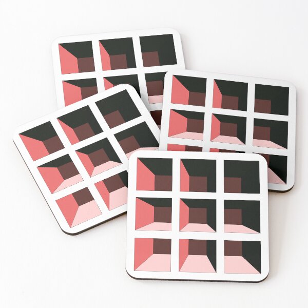 Item preview, Red Geometric Art Values designed and sold by Lillilia.