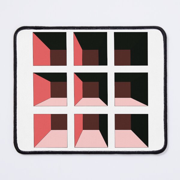 Item preview, Red Geometric Art Values designed and sold by Lillilia.