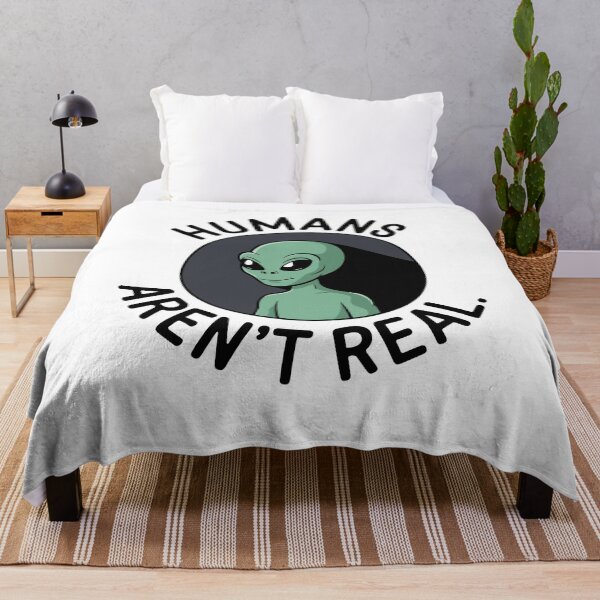 Item preview, Humans Aren't Real Sarcastic Alien designed and sold by Jcat7.