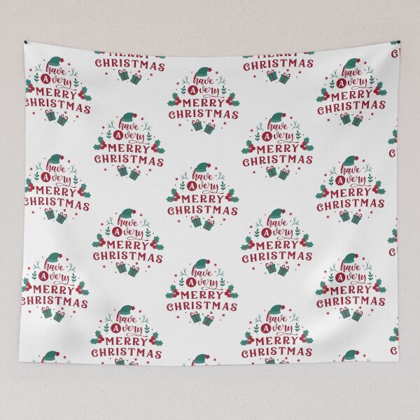 Item preview, Have a Very Merry Christmas Typography Greeting designed and sold by HorizonStores.