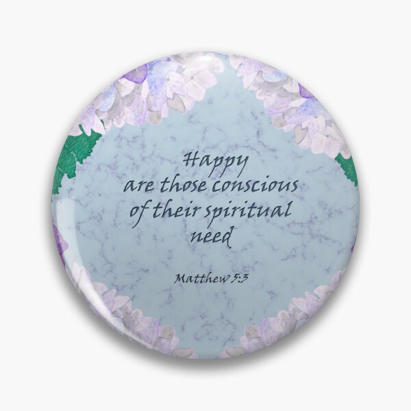 Item preview, JW 2026 year text Matthew 5:3 designed and sold by artbyruthandco.