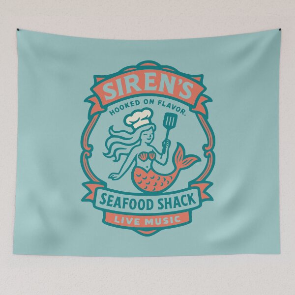 Item preview, Siren's Seafood Shack designed and sold by Coconautica.