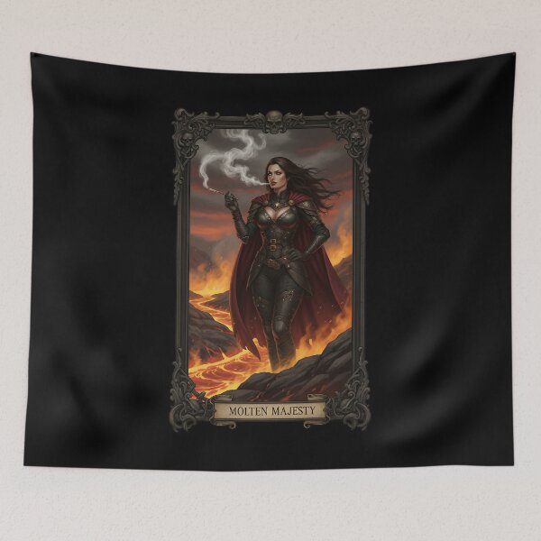 Item preview, Molten Majesty Warrior Queen of Lava Realms. designed and sold by Spark2Seduction.