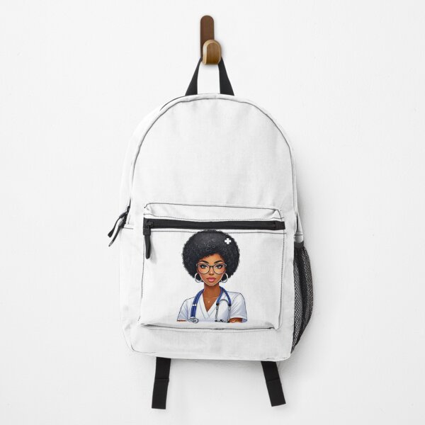 Item preview, Stylish Black Nurse with Glasses | Confident Healthcare Art designed and sold by Lulunza.