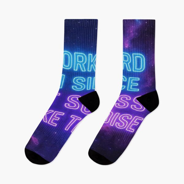 Item preview, Work Hard in Silence - Neon Galaxy Motivational Poster designed and sold by EchoAesthetics.