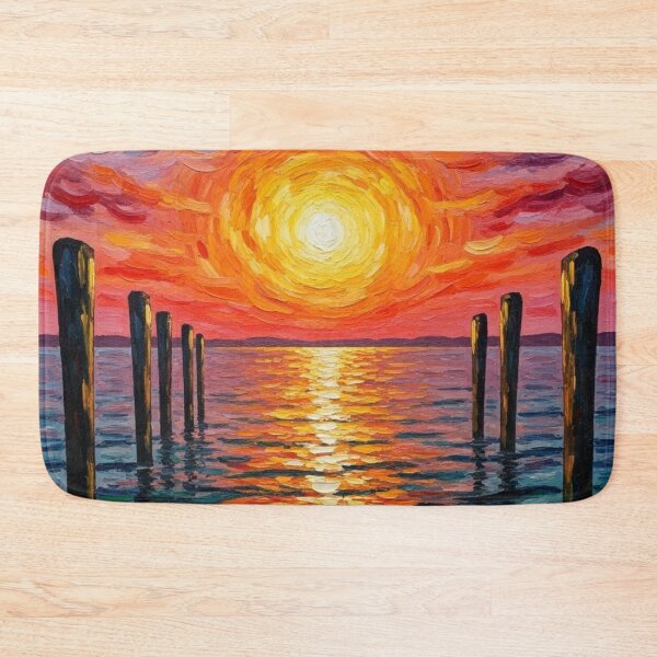 Item preview, Walk in Light - PNW Sunset - Port Townsend - Painting Style designed and sold by Alaska Magick.