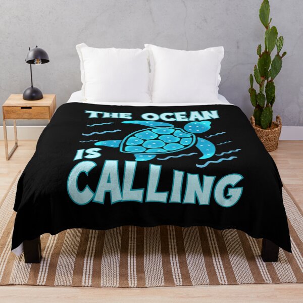 Item preview, Ocean Is Calling Turtle Graphic – Coastal Beach Aesthetic Gift Idea designed and sold by Sun Sand & Sea Art.