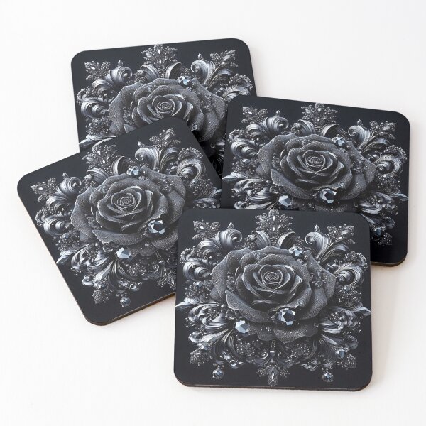 Artikelvorschau, Schwarzweiss-Rose entworfen und verkauft von GalleryBrisArt.